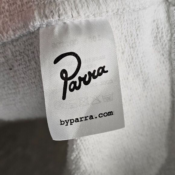 Parra Sweater Mens Small Logo Embroider Pullover Hoodie Sweatshirt - Picture 7 of 9